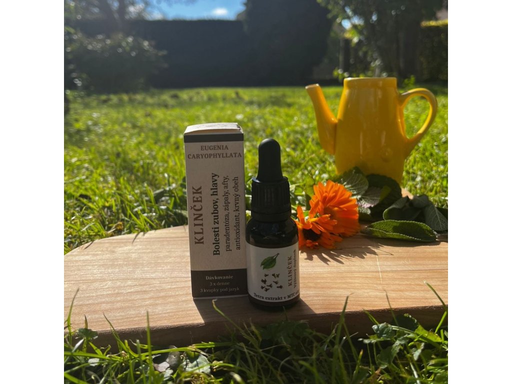 Terapeutické kvapky s tetra extraktom klinčekovca voňavého (20%/3000mg) v MTC – C8 oleji